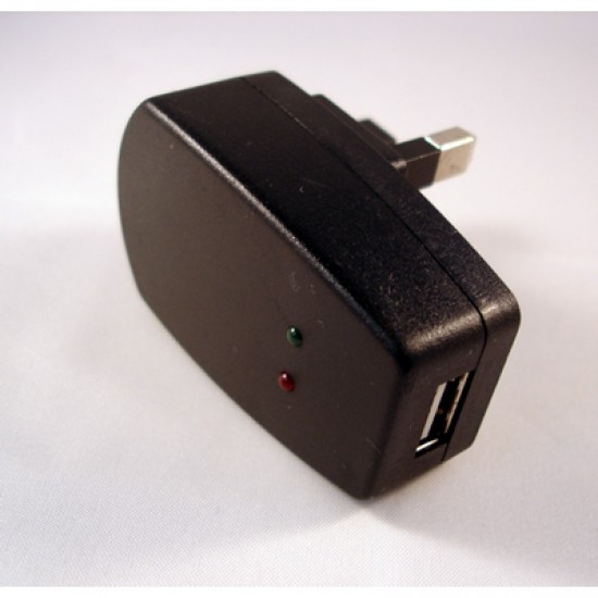 USB UK Mains Charger 500mAh
