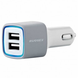 RUGGEX Dual USB Car CIGARETTE LIGHTER Charger 5V 2.4A  