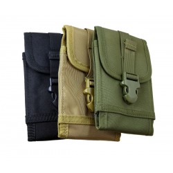 Heavy Duty Rugged Canvas Belt Clip Case Pouch for Rugged Phones Large