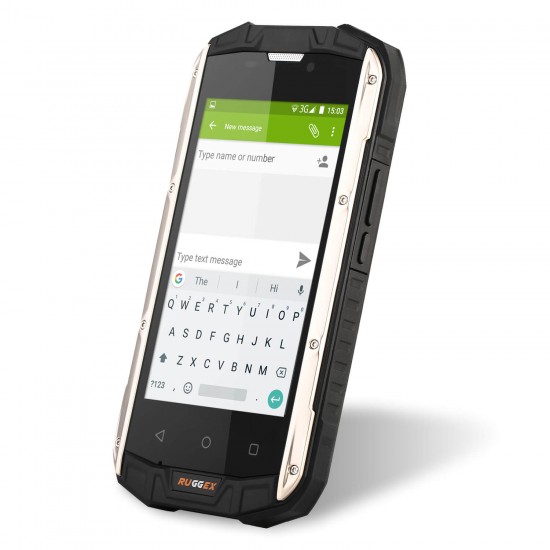 RUGGEX Rhino 4 Rugged SmartPhone IP68 Dust & Waterproof 4G LTE Tough Phone